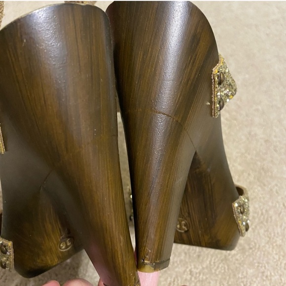 Texto Gold Sparkly Heels Size 36 - Picture 6 of 10